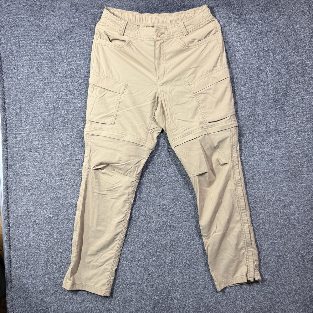 REI Co-op Sahara Convertible Hiking Pants Tan Beige Women Size 8 Zip Off Cargo